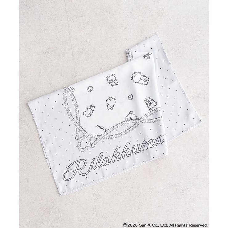 グレー | リラックマ×earth アソートドットスカーフ | earth music&ecology 