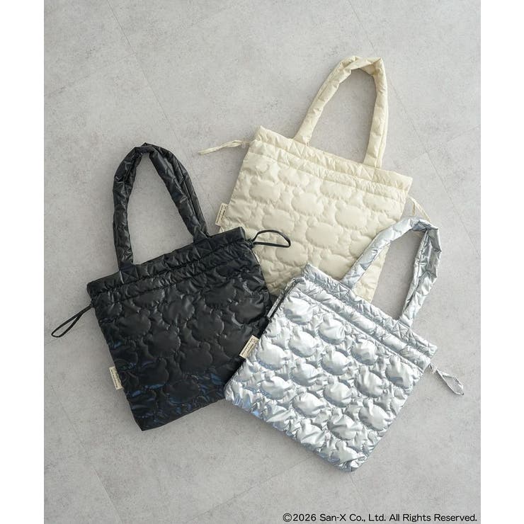 リラックマ×earth シルエットキルトトートバッグ | earth music&ecology  | 詳細画像1 