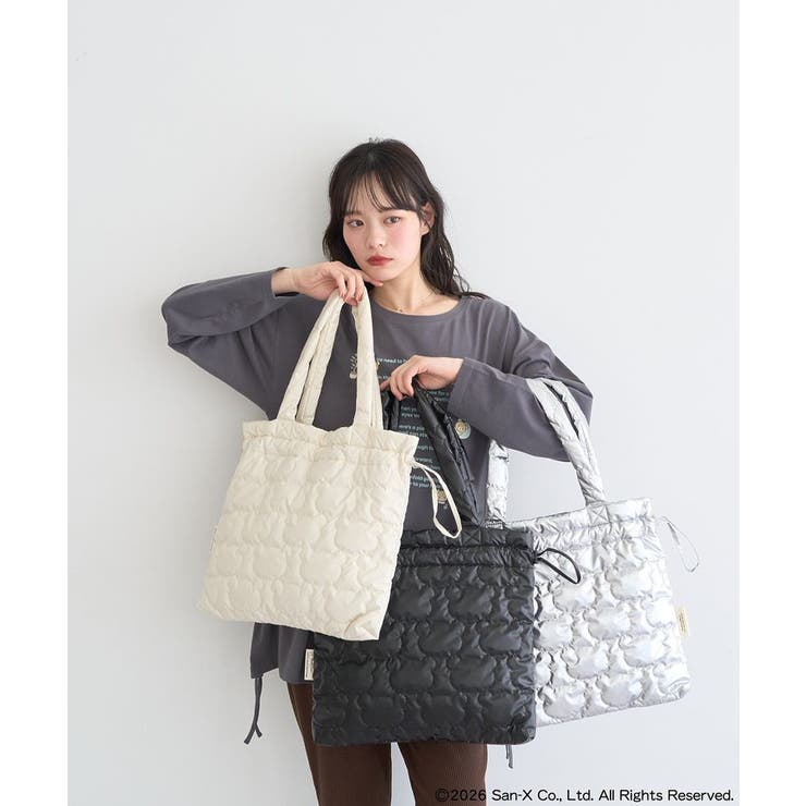 リラックマ×earth シルエットキルトトートバッグ | earth music&ecology  | 詳細画像6 