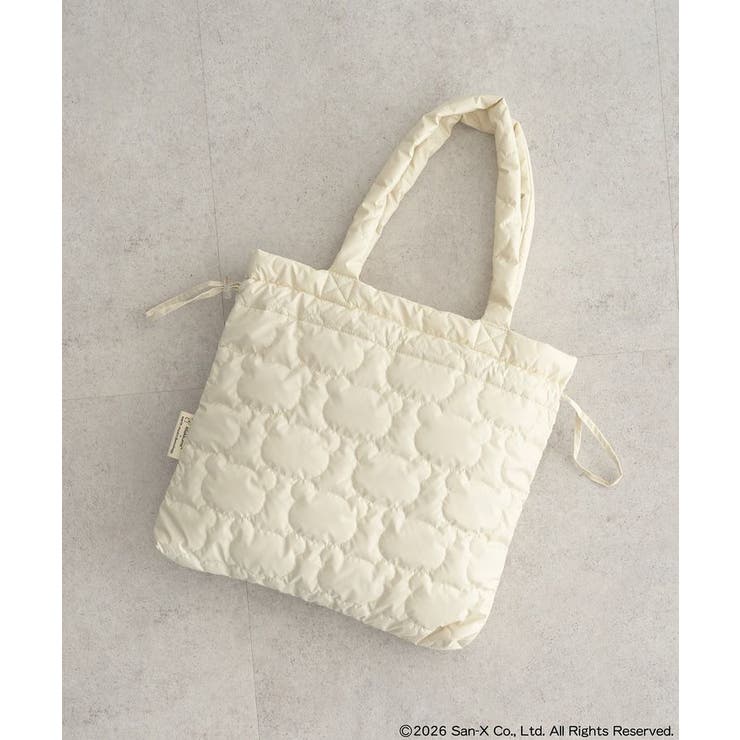 アイボリー | リラックマ×earth シルエットキルトトートバッグ | earth music&ecology 