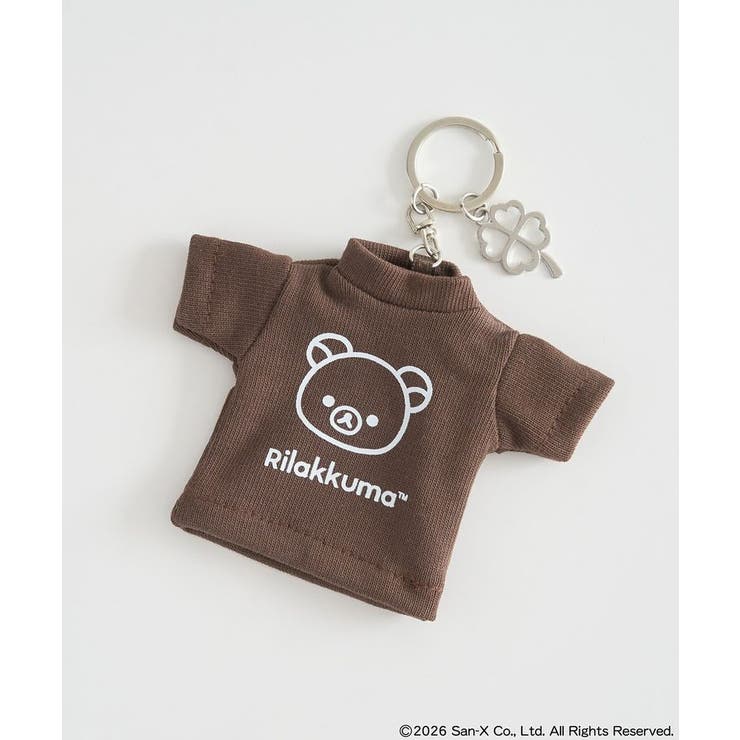 ブラウン | リラックマ×earth Tシャツモチーフキーホルダー | earth music&ecology 