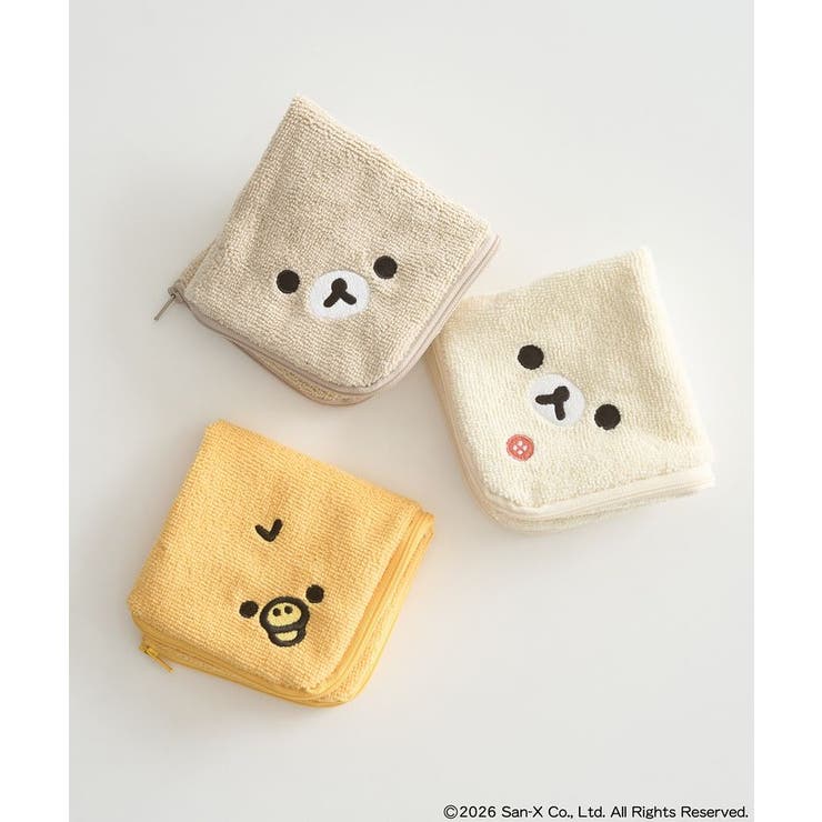 リラックマ×earth 2wayジップハンカチ | earth music&ecology  | 詳細画像1 