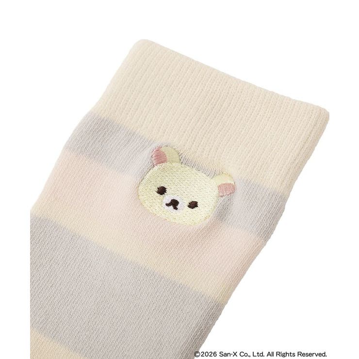リラックマ×earth マルチボーダーソックス | earth music&ecology  | 詳細画像16 