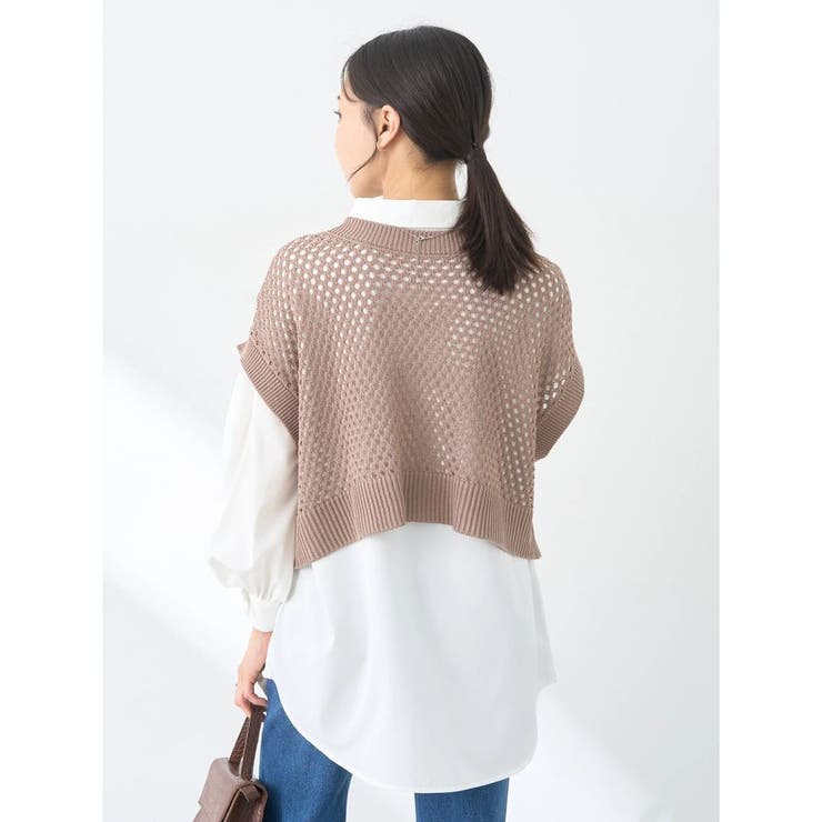 SET2点メッシュベスト+シャツ | earth music&ecology  | 詳細画像5