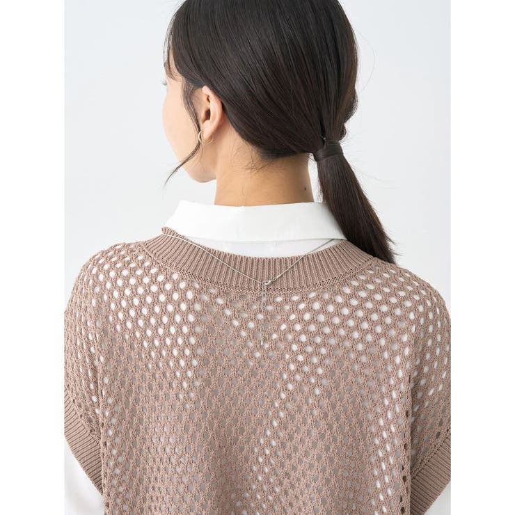 SET2点メッシュベスト+シャツ | earth music&ecology  | 詳細画像20