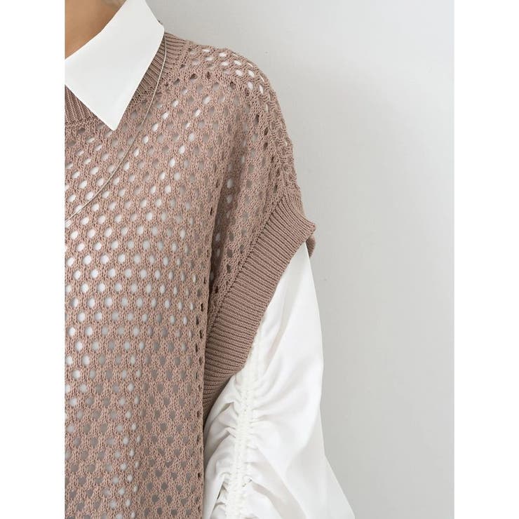 SET2点メッシュベスト+シャツ | earth music&ecology  | 詳細画像21