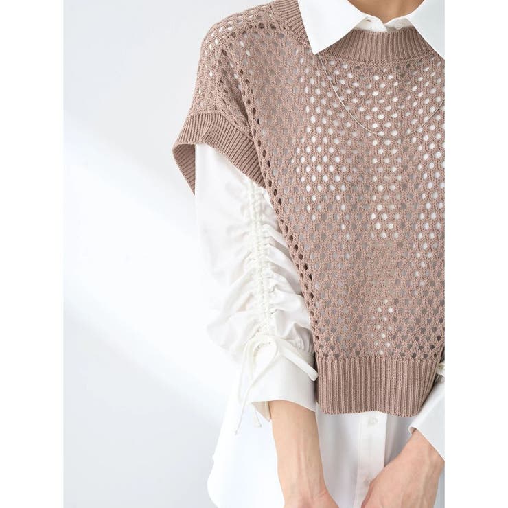 SET2点メッシュベスト+シャツ | earth music&ecology  | 詳細画像22