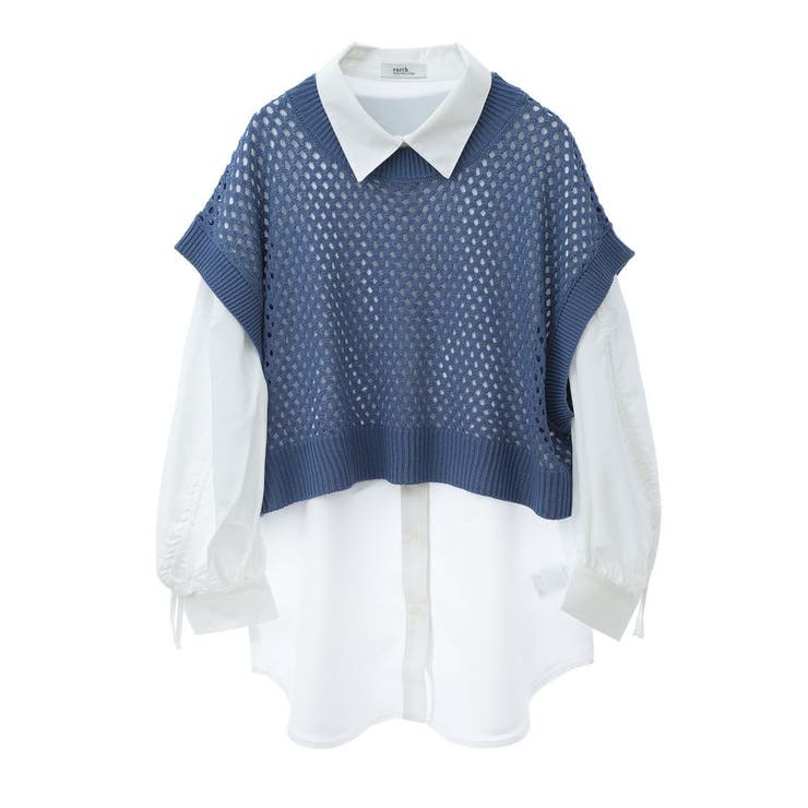 SET2点メッシュベスト+シャツ | earth music&ecology  | 詳細画像23