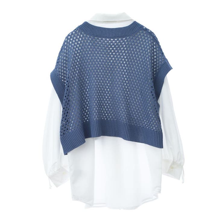 SET2点メッシュベスト+シャツ | earth music&ecology  | 詳細画像24