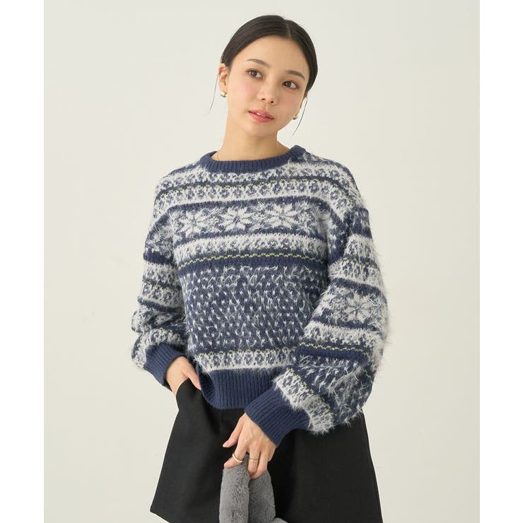 フェザーヤーンノルディックプルオーバー | earth music&ecology  | 詳細画像13