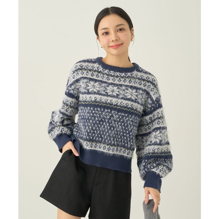 フェザーヤーンノルディックプルオーバー | earth music&ecology  | 詳細画像14