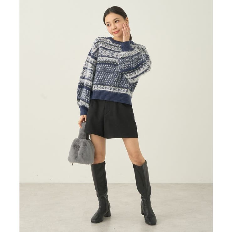 フェザーヤーンノルディックプルオーバー | earth music&ecology  | 詳細画像17