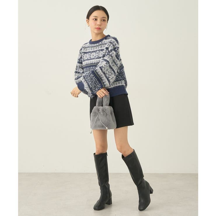 フェザーヤーンノルディックプルオーバー | earth music&ecology  | 詳細画像18