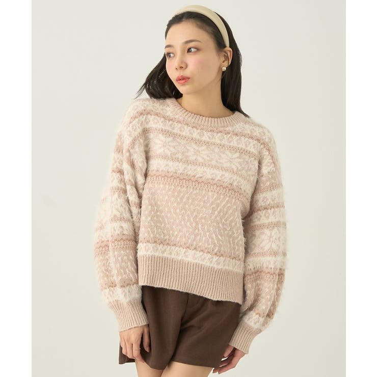 フェザーヤーンノルディックプルオーバー | earth music&ecology  | 詳細画像4