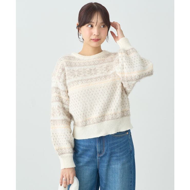 フェザーヤーンノルディックプルオーバー | earth music&ecology  | 詳細画像19