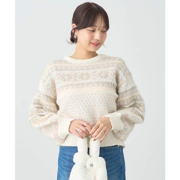 フェザーヤーンノルディックプルオーバー | earth music&ecology  | 詳細画像20