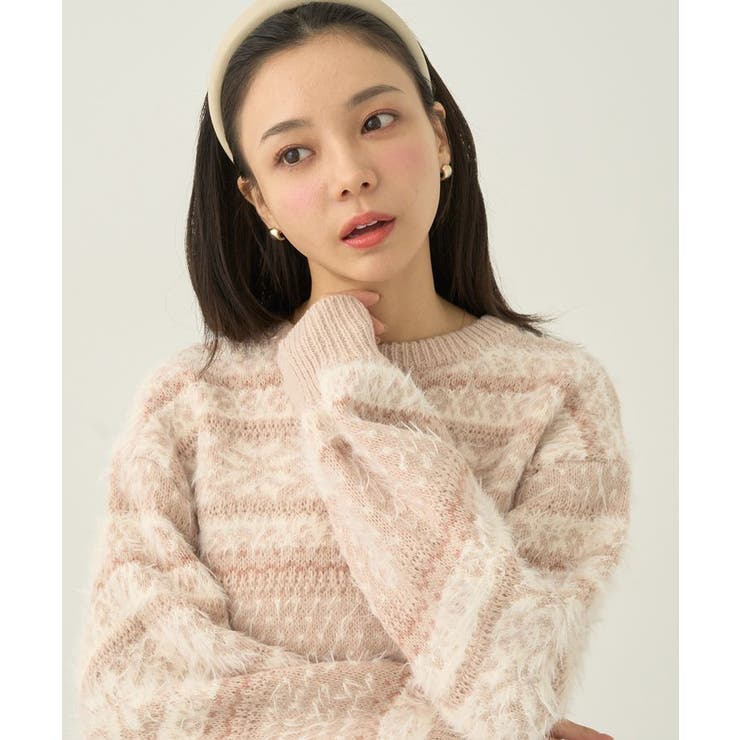 フェザーヤーンノルディックプルオーバー | earth music&ecology  | 詳細画像24