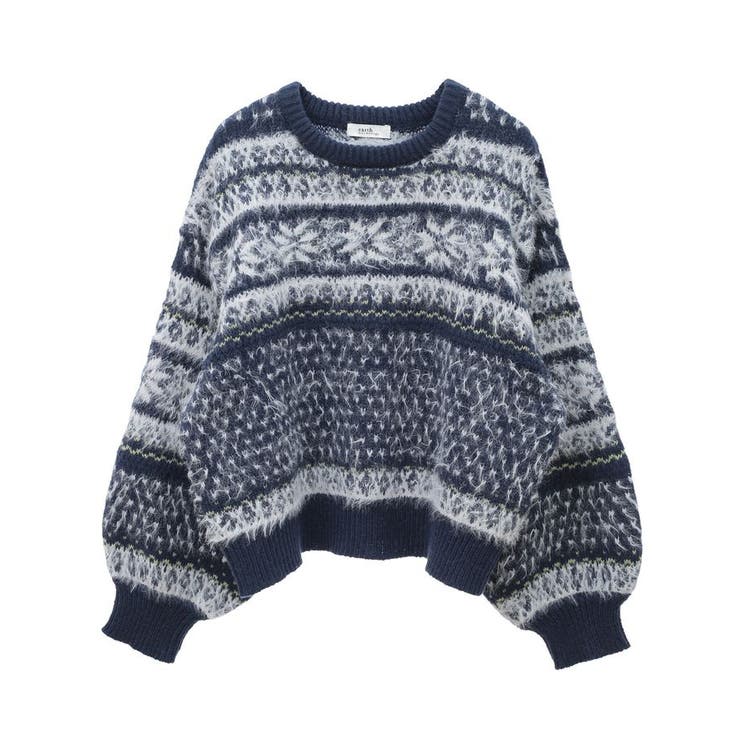 フェザーヤーンノルディックプルオーバー | earth music&ecology  | 詳細画像28