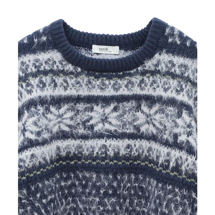 フェザーヤーンノルディックプルオーバー | earth music&ecology  | 詳細画像30