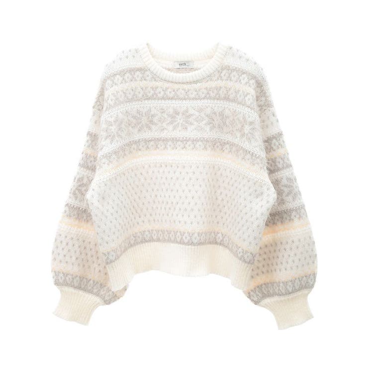 フェザーヤーンノルディックプルオーバー | earth music&ecology  | 詳細画像35