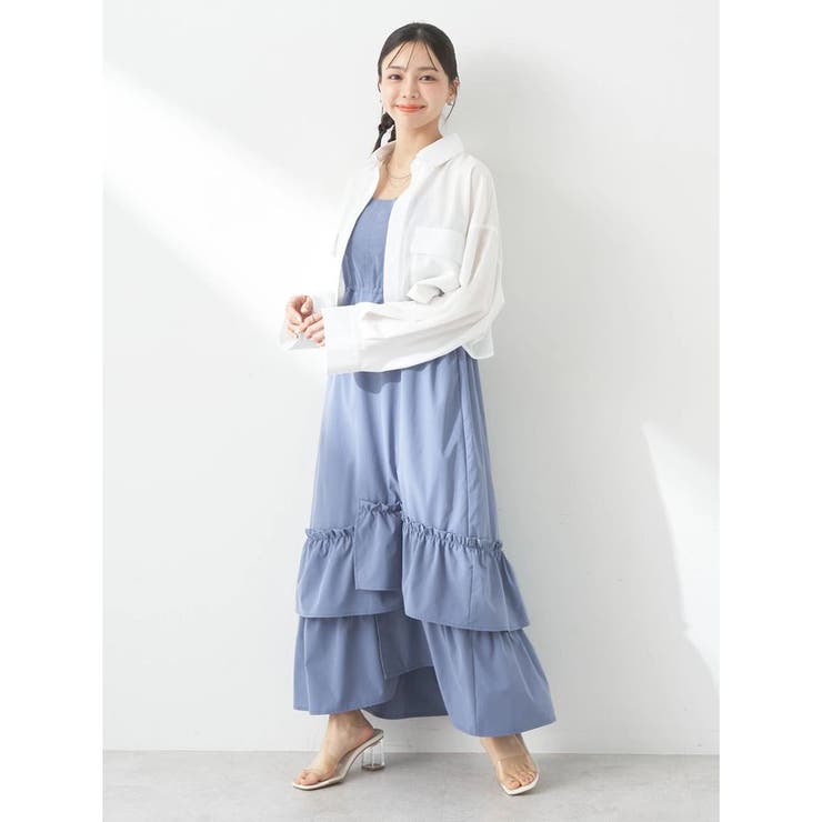 ドロストティアードキャミワンピース[品番：EMEW0044485]｜earth