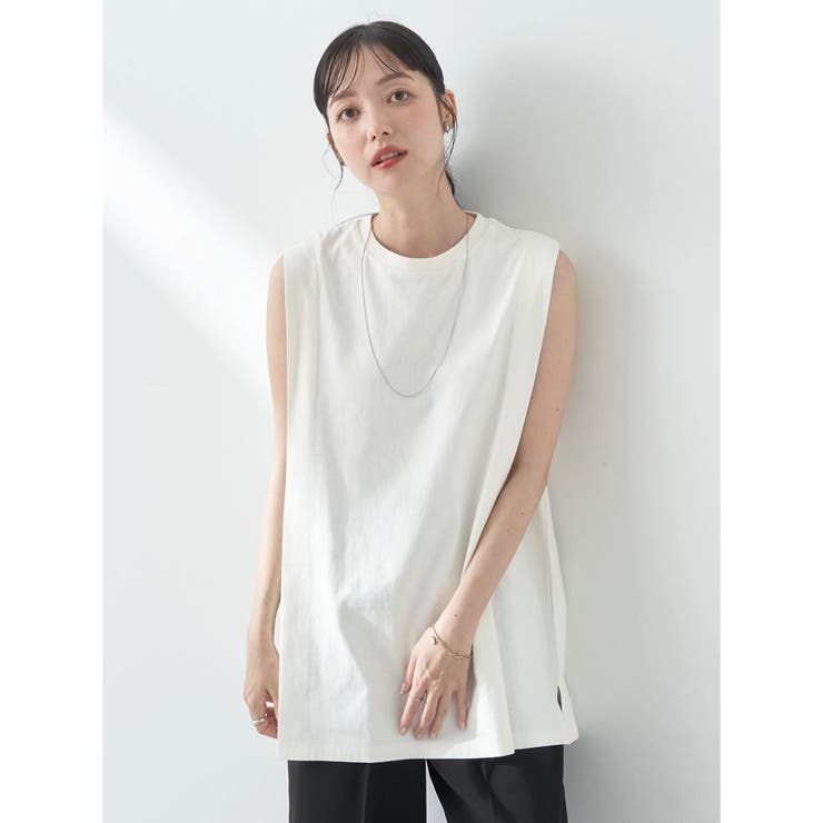 theory luxeノースリーブチュニック イエロー ホワイト UTILITY TOPS | Theory luxe（セオリーリュクス）公式通販サイト