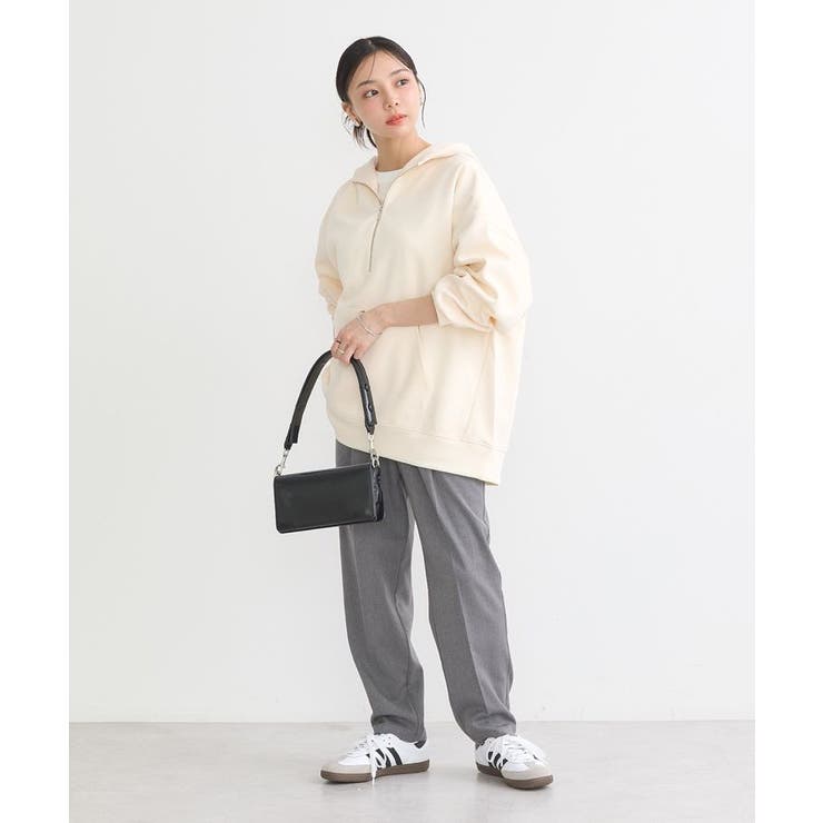 ダンボールニットハーフZIPフーディー[品番：EMEW0046595