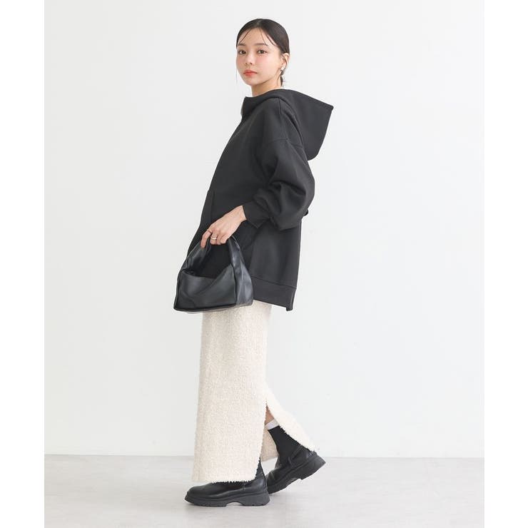 ダンボールニットハーフZIPフーディー[品番:EMEW0046595 ダンボールニットハーフZIPフーディー[品番:EMEW0046595
