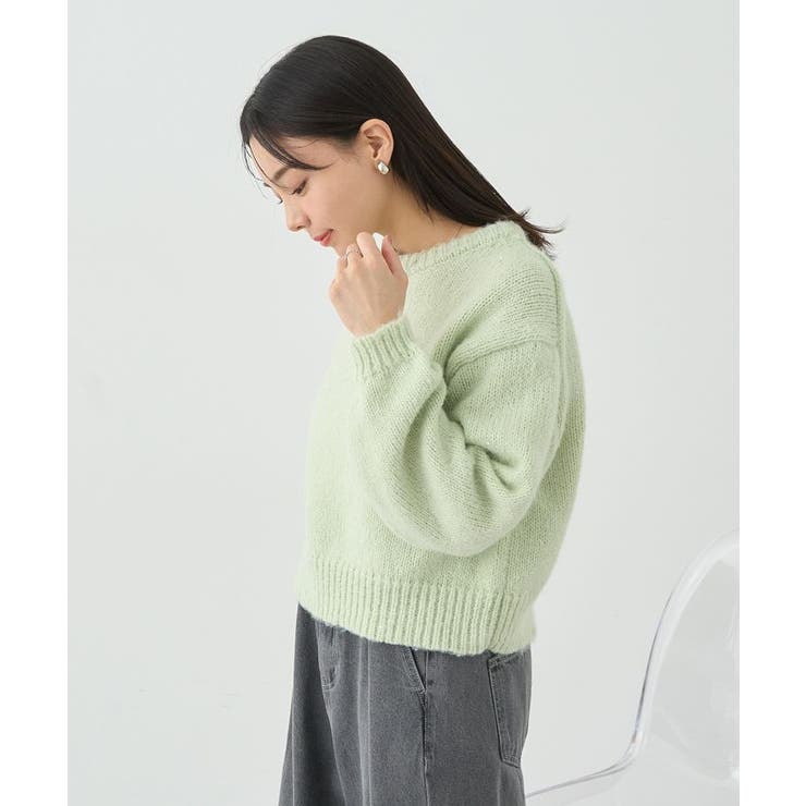 wee9s（ウィークス）の「wide sleeve short knit / ワイド