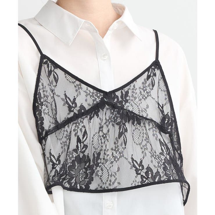 SET2点レースビスチェ+シャツ | earth music&ecology  | 詳細画像15