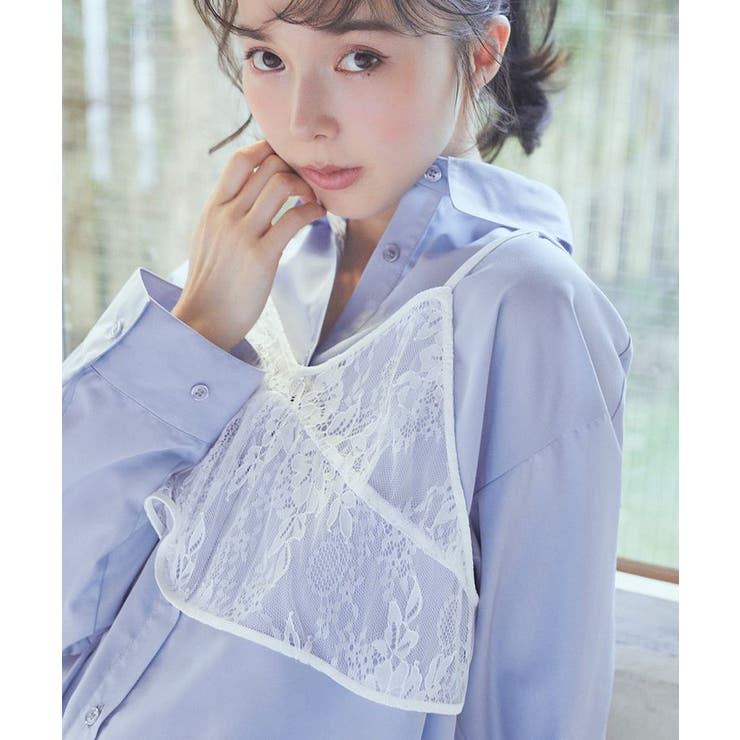 SET2点レースビスチェ+シャツ | earth music&ecology  | 詳細画像4