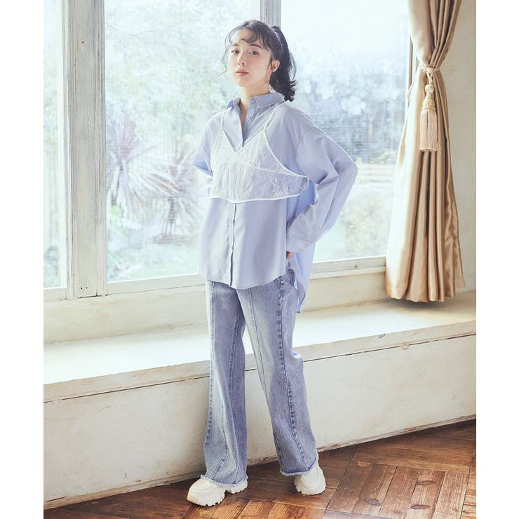 SET2点レースビスチェ+シャツ | earth music&ecology  | 詳細画像6