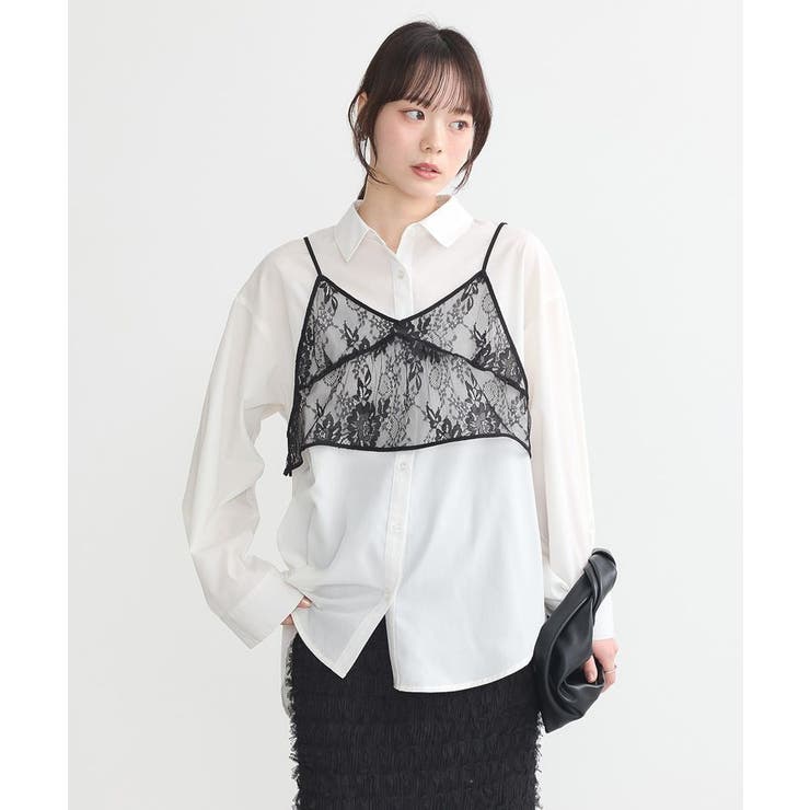 SET2点レースビスチェ+シャツ | earth music&ecology  | 詳細画像7