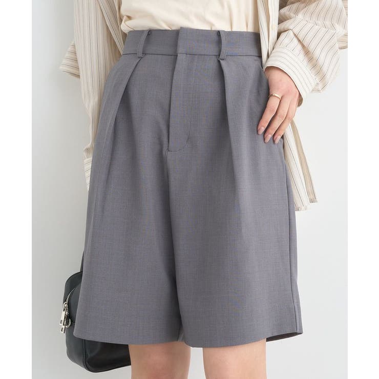 タックハーフパンツ | earth music&ecology  | 詳細画像1 