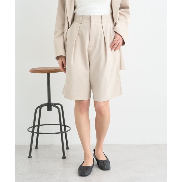 タックハーフパンツ | earth music&ecology  | 詳細画像3 