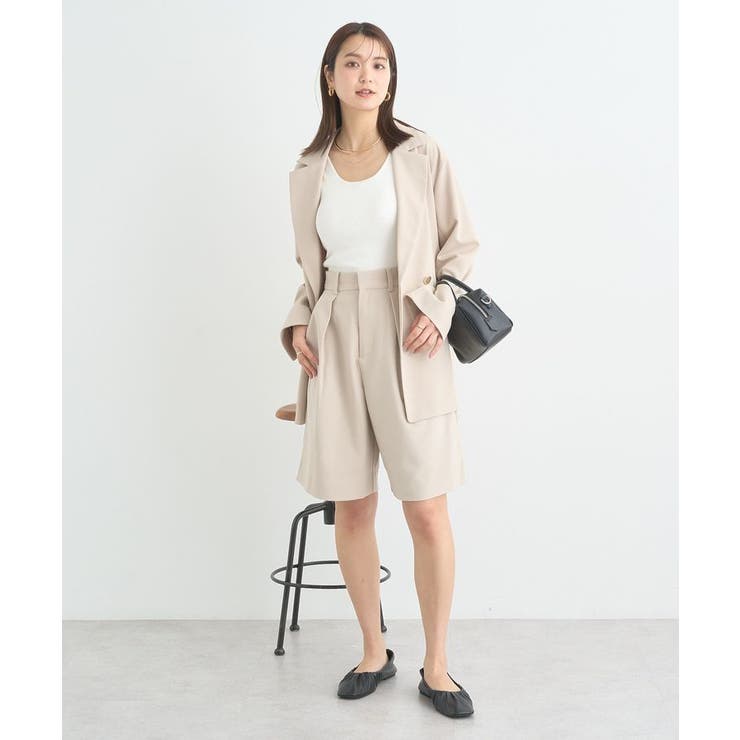 タックハーフパンツ | earth music&ecology  | 詳細画像7 