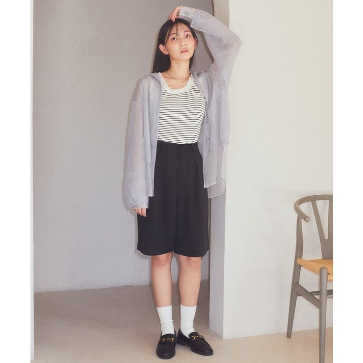 タックハーフパンツ | earth music&ecology  | 詳細画像35 