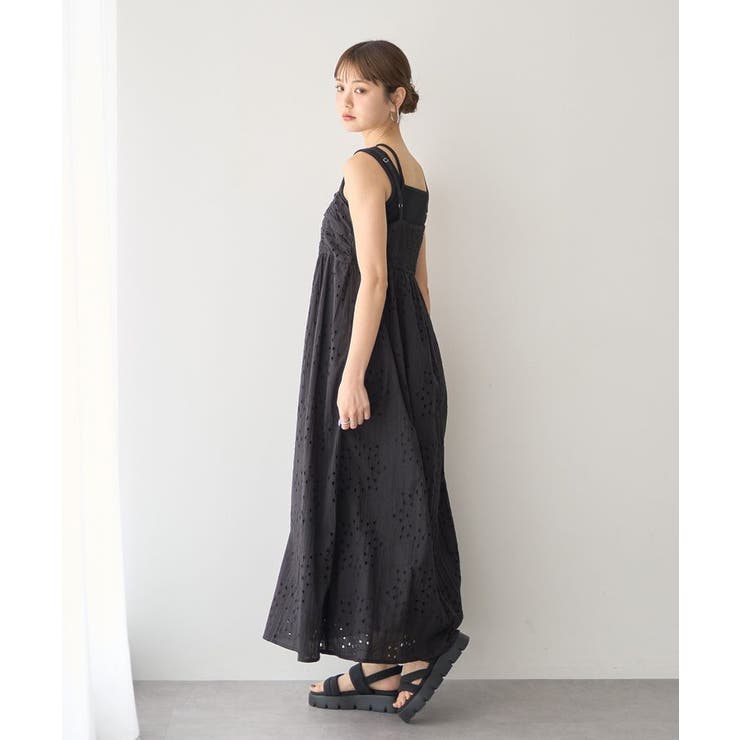 シフリー刺繍キャミワンピース[品番：EMEW0045404]｜earth