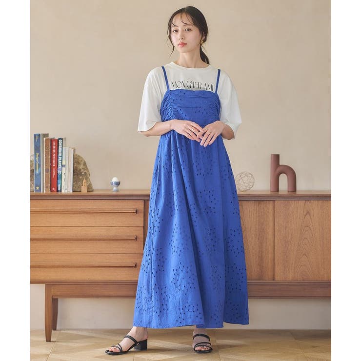 シフリー刺繍キャミワンピース[品番：EMEW0045404]｜earth