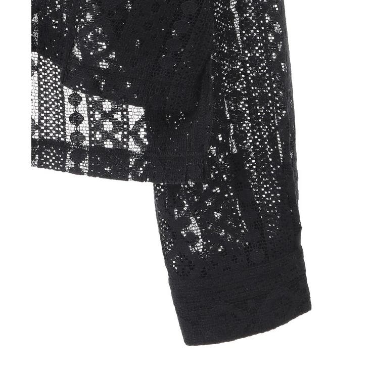 スパンコールレースショートシャツ | earth music&ecology  | 詳細画像20 