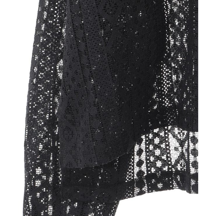 スパンコールレースショートシャツ | earth music&ecology  | 詳細画像21 