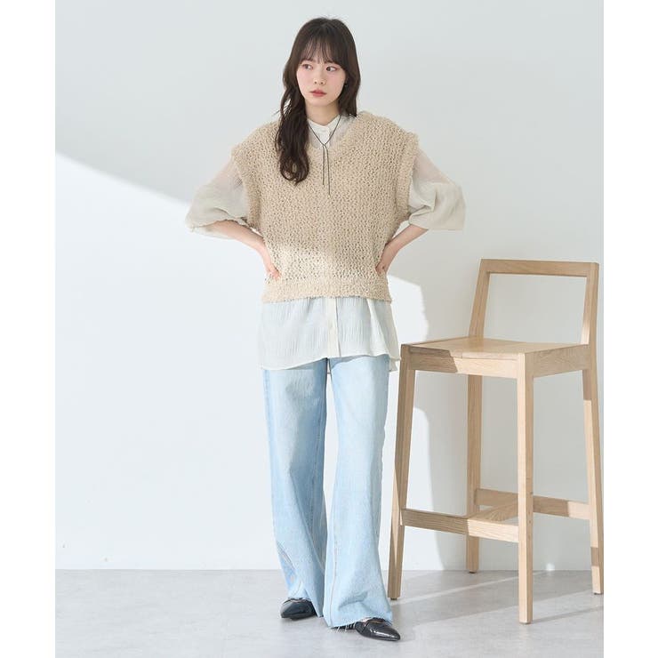 マジョリカプリーツレギュラーシャツ | earth music&ecology  | 詳細画像11 