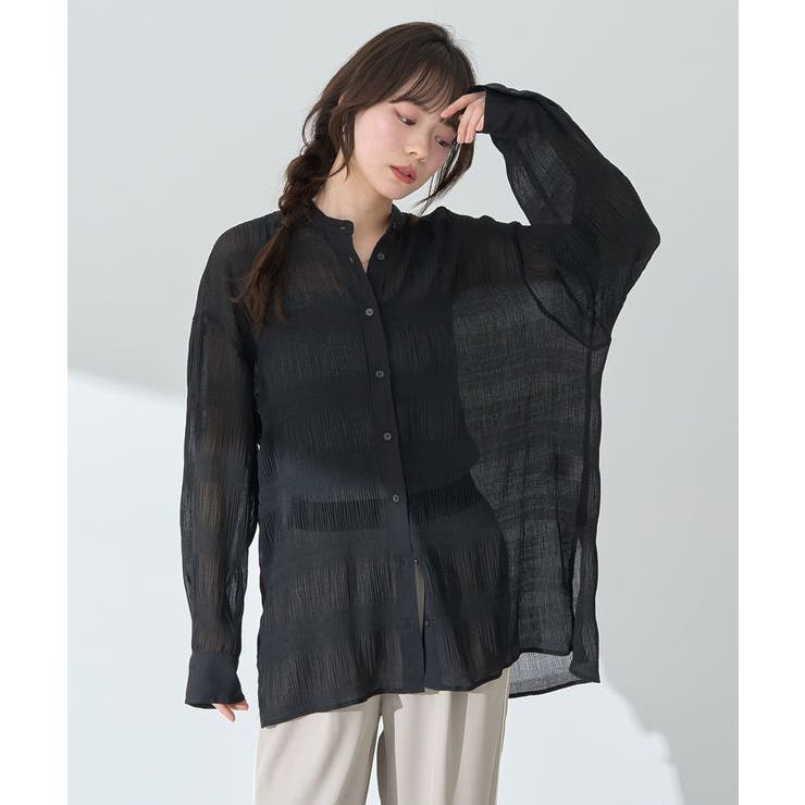 マジョリカプリーツレギュラーシャツ | earth music&ecology  | 詳細画像13 