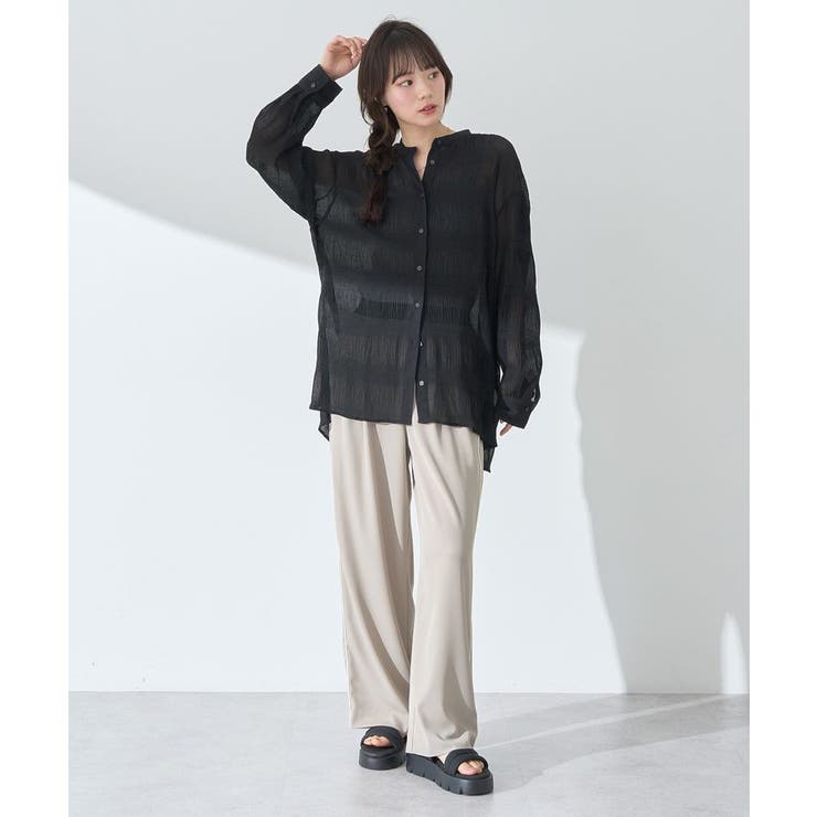 マジョリカプリーツレギュラーシャツ | earth music&ecology  | 詳細画像14 