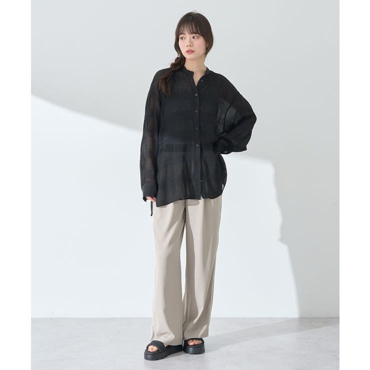 マジョリカプリーツレギュラーシャツ | earth music&ecology  | 詳細画像15 