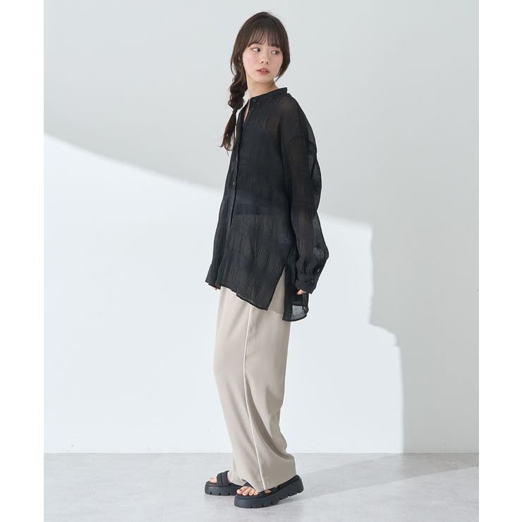 マジョリカプリーツレギュラーシャツ | earth music&ecology  | 詳細画像16 