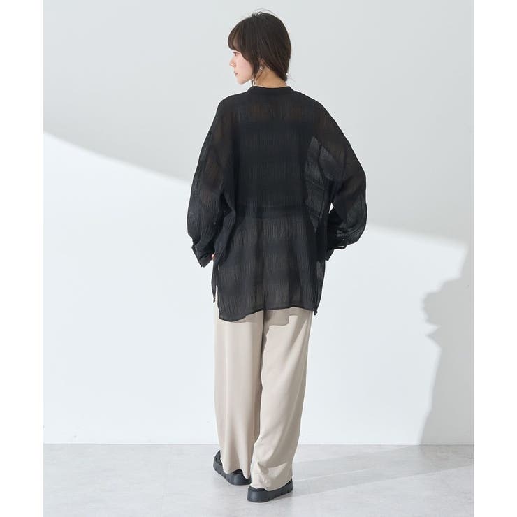 マジョリカプリーツレギュラーシャツ | earth music&ecology  | 詳細画像18 