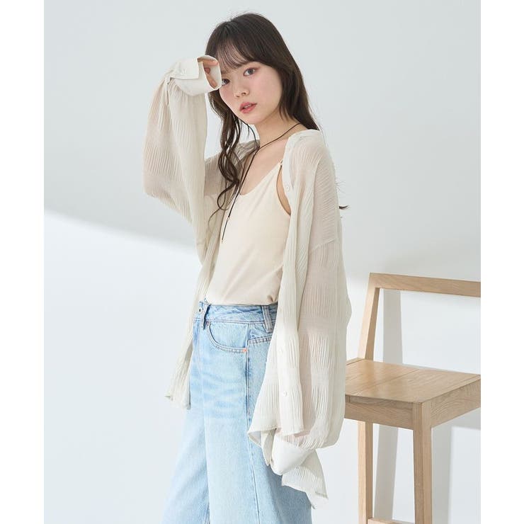 マジョリカプリーツレギュラーシャツ | earth music&ecology  | 詳細画像5 