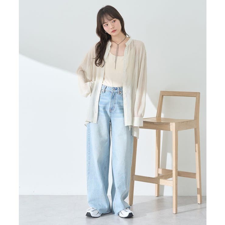 マジョリカプリーツレギュラーシャツ | earth music&ecology  | 詳細画像7 