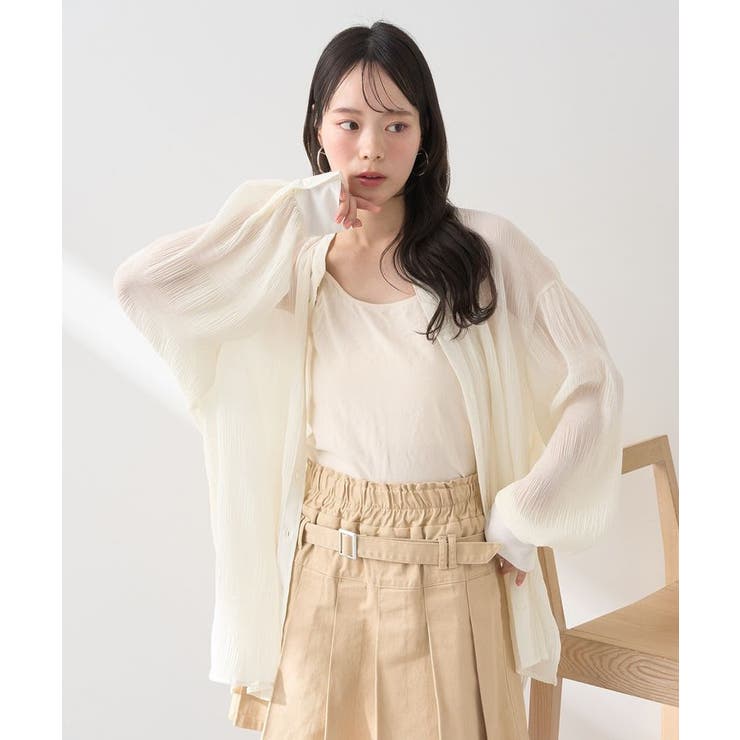 マジョリカプリーツレギュラーシャツ | earth music&ecology  | 詳細画像19 